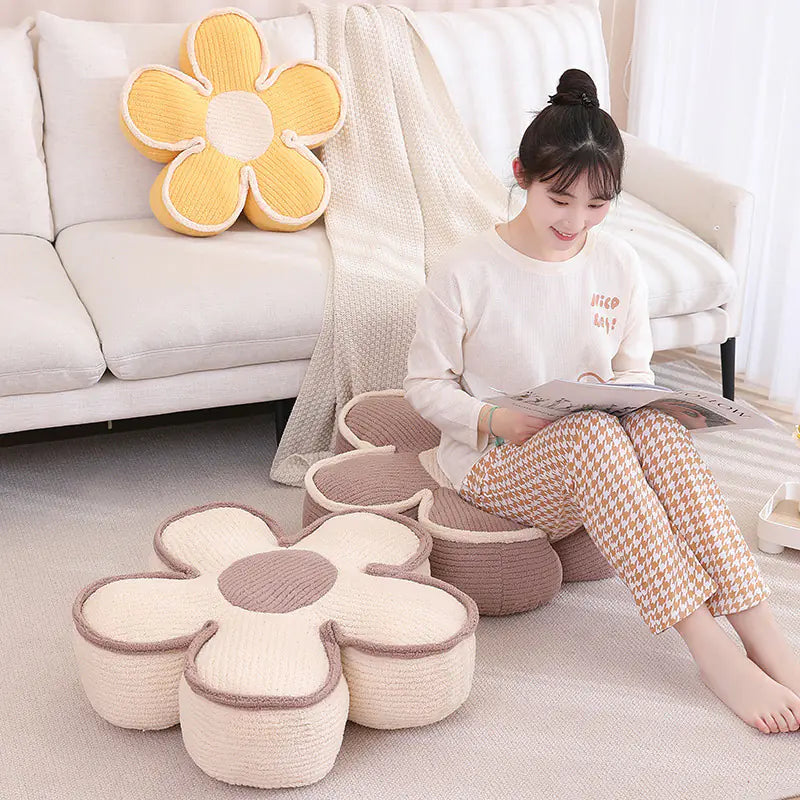 Thick Flower Tatami Futon Cushion
