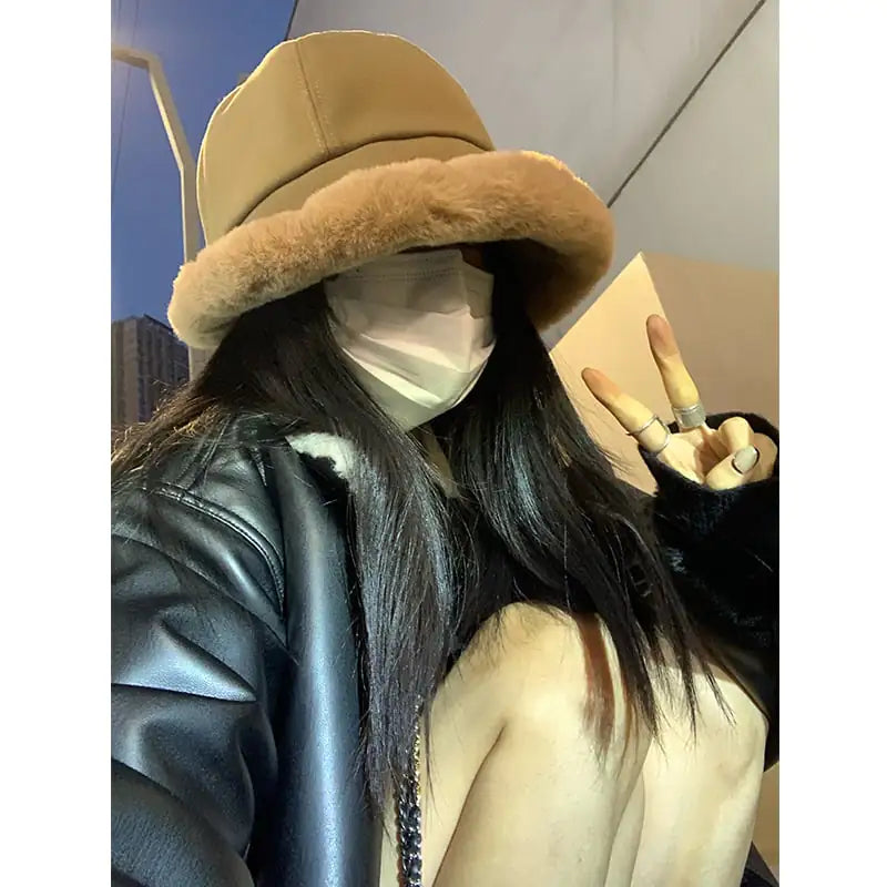 Warm Thickened Earflaps Hat for Women in Autumn/Winter