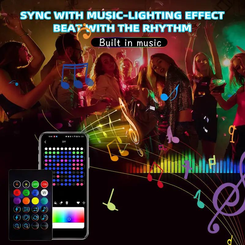 RGB IC LED Fairy String Lights with Smart APP Control
