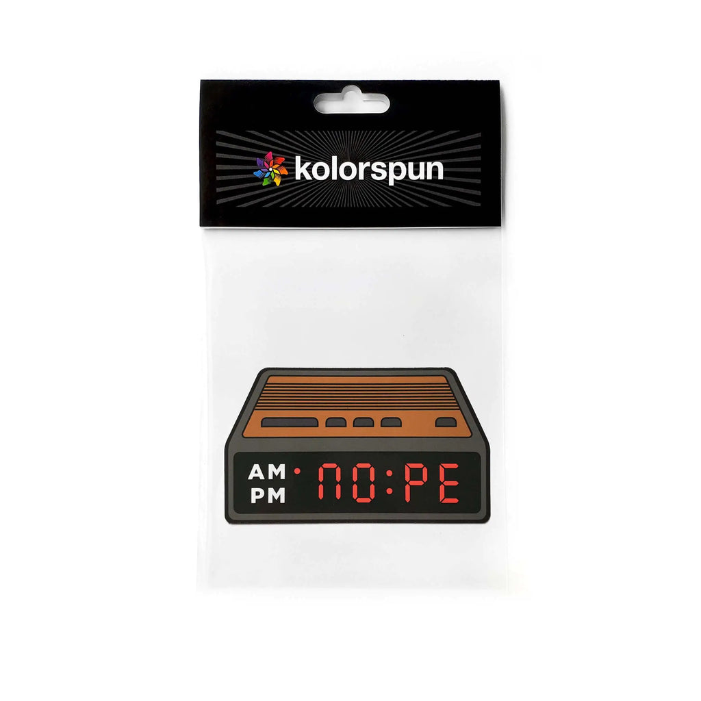 NOPE Clock Magnet