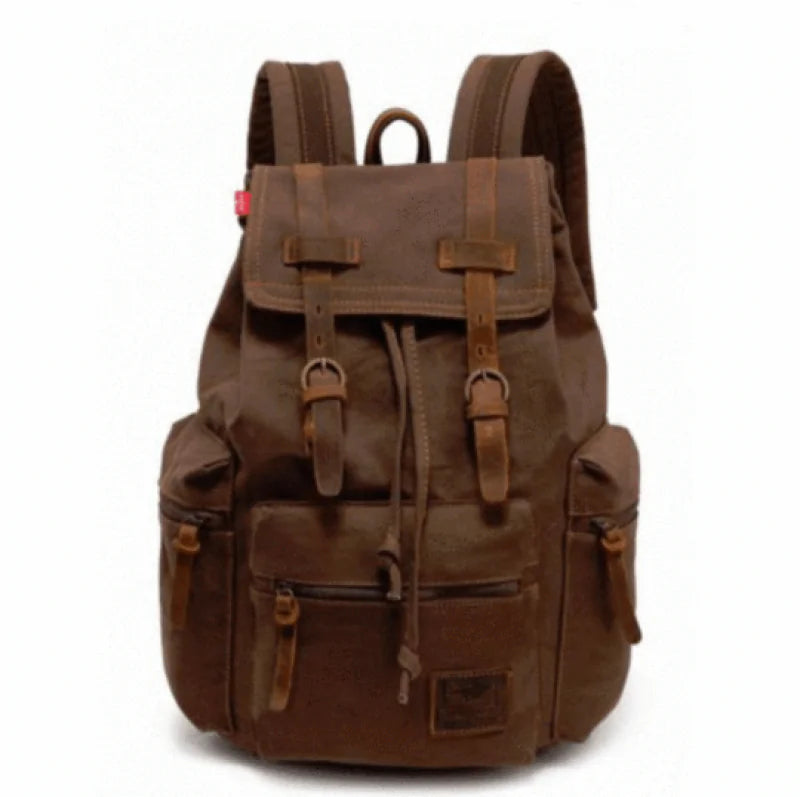 Korean Style Canvas Backpack for Students and Men
