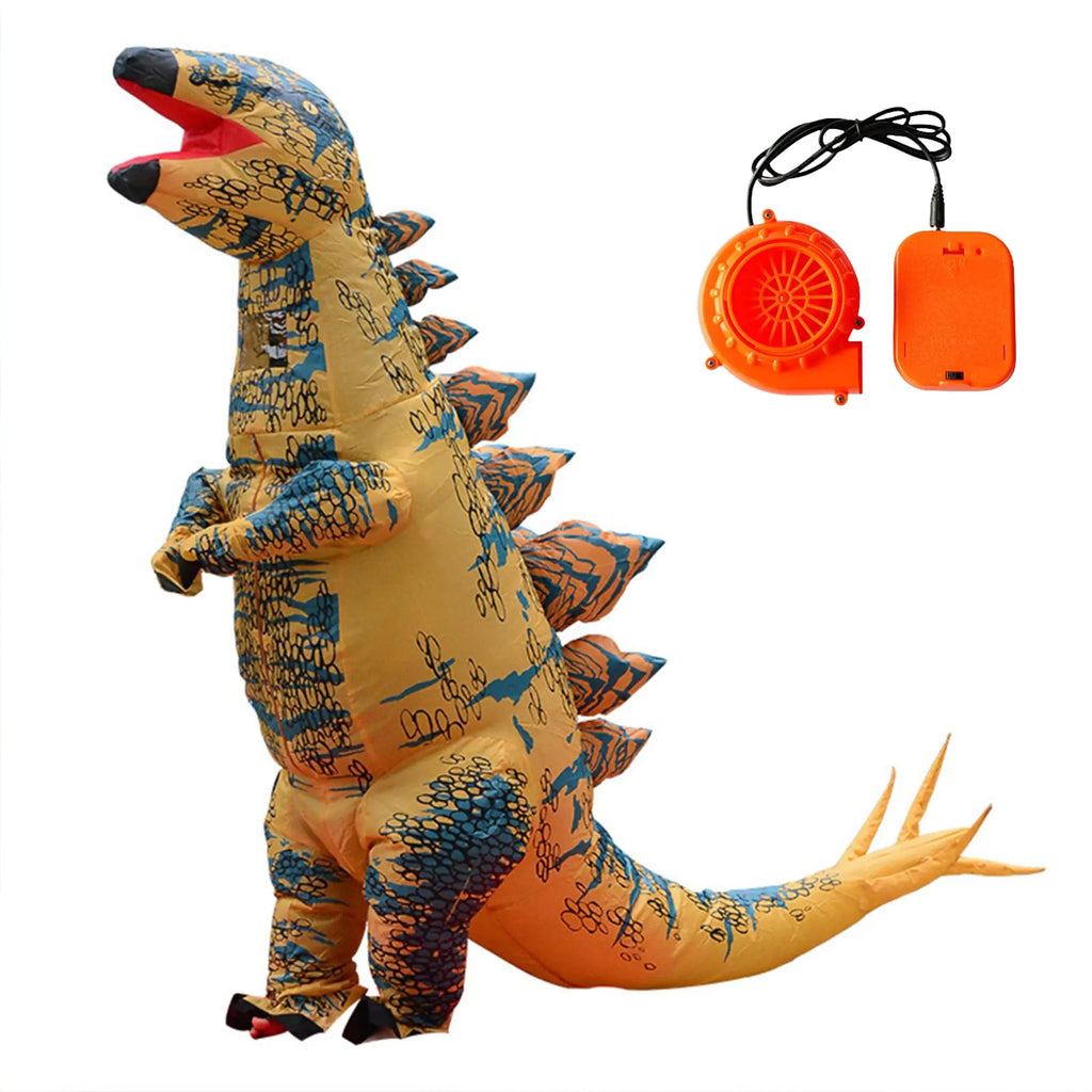 lucky cup Inflatable Dinosaur Costume kids Blow Up Dinosaur Costume for Children Fancy Dino Party Halloween Cosplay Christmas Costume