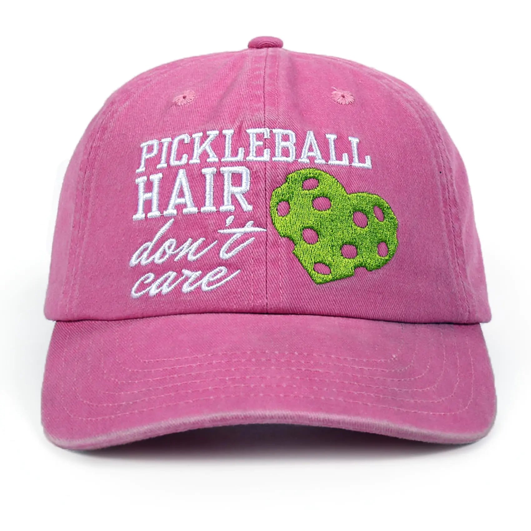 InnoBeta Embroidered Pickleball Cap Funny Pickleball Gifts for Women Pickleball Lovers Pickleball Player Adjustable Embroidered Pickleball Hat Gifts Accessory for Birthday Christmas Pink