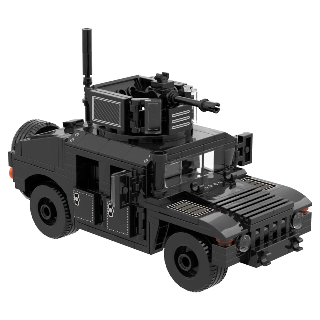 Black SWAT Armored Vehicle Building Blocks Compatible with LEGO