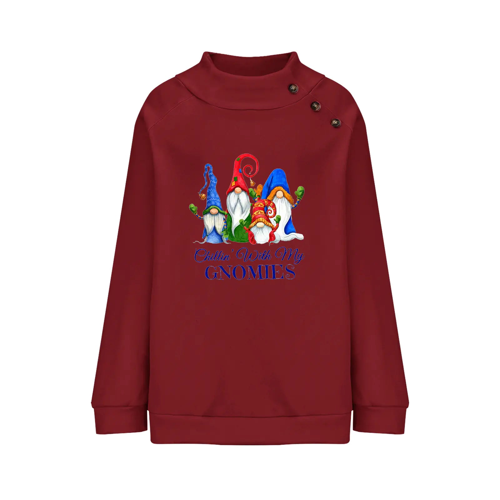 Women's Cartoon Round Neck Loose Long Sleeve Sweatshirt