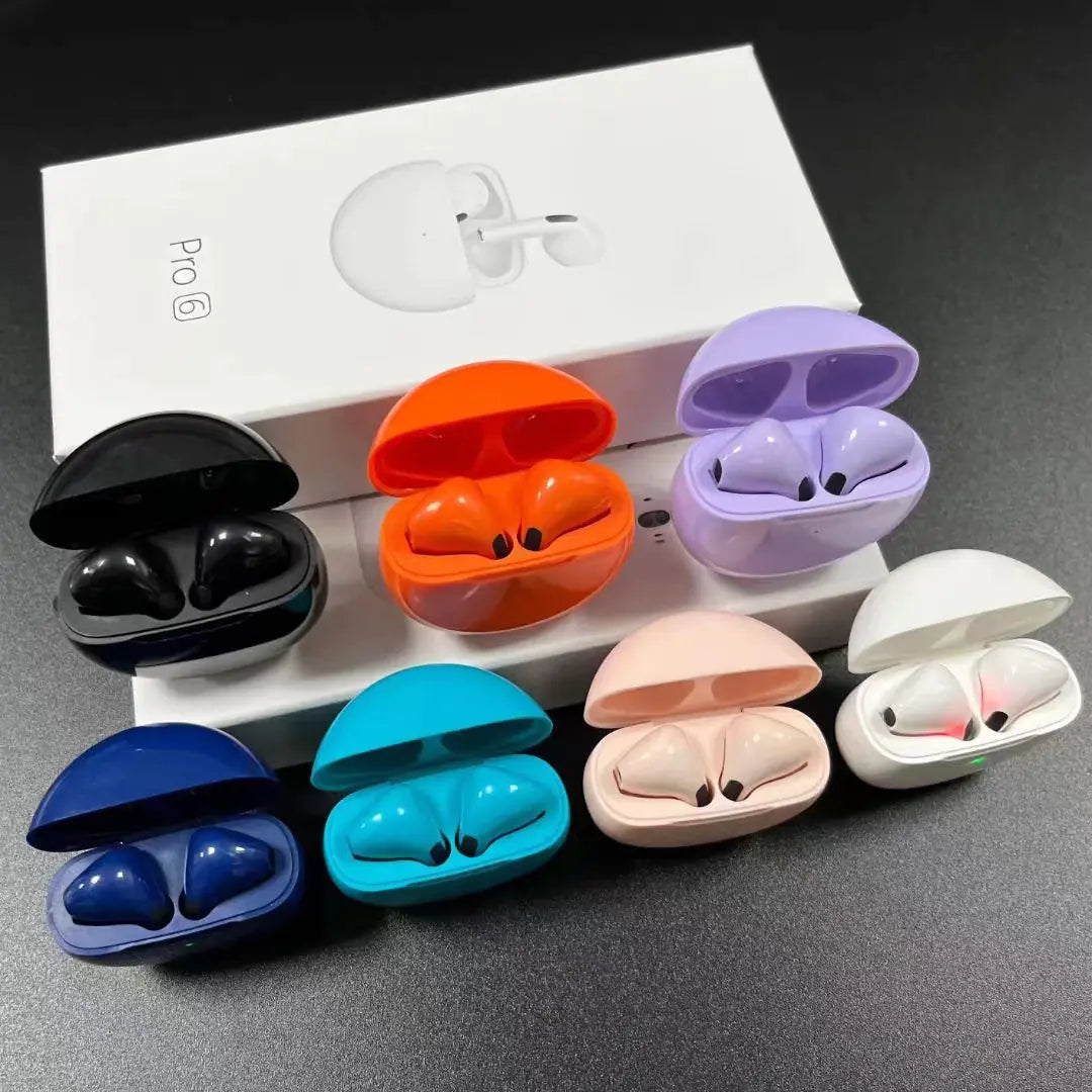 Pro4 Pro6 Wireless TWS Bluetooth Headphones with Noise Canceling