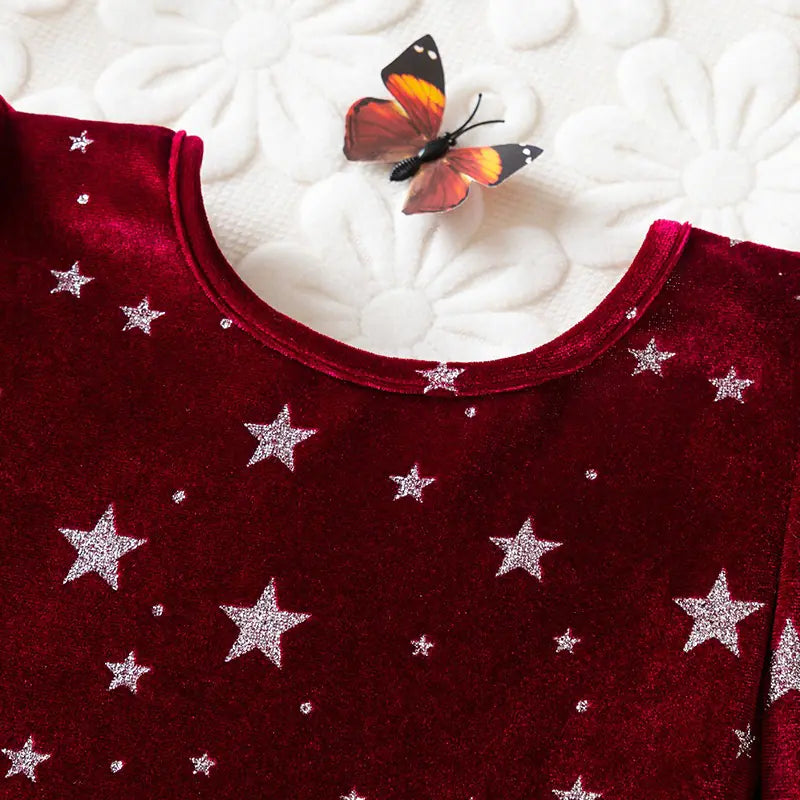 Girls' Christmas Red Dress