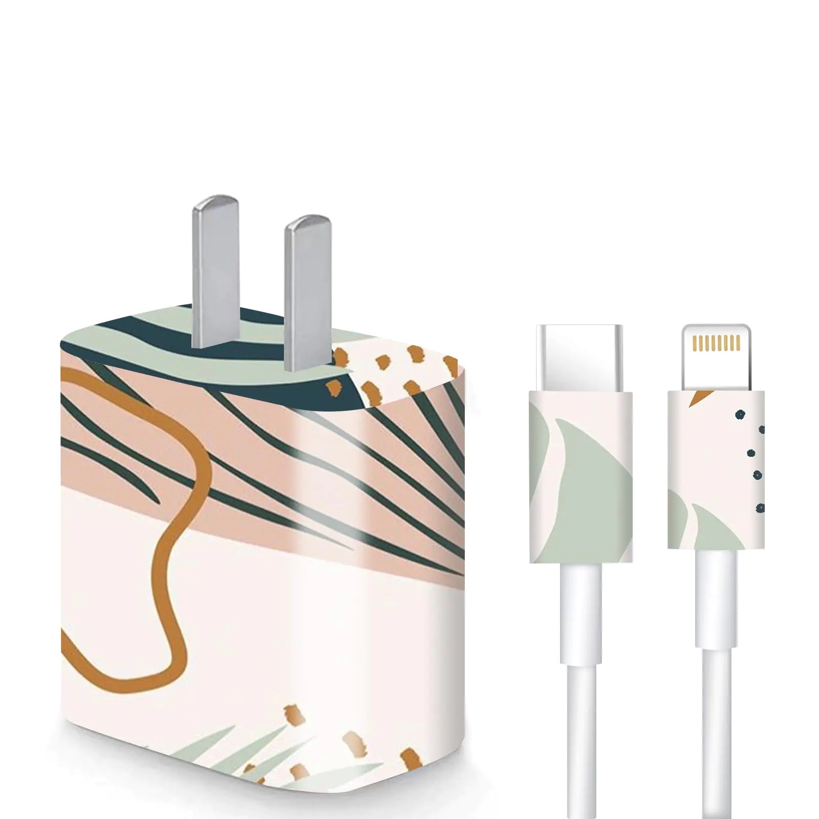 Charger Skin Charger Decal Wrap Compatible with iPhone 18W / 20W Charger Wall Charger Stickers Boho Aesthetic