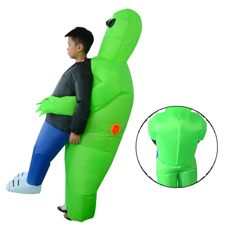 Halloween Costume Props: Inflatable Alien & Green Ghost