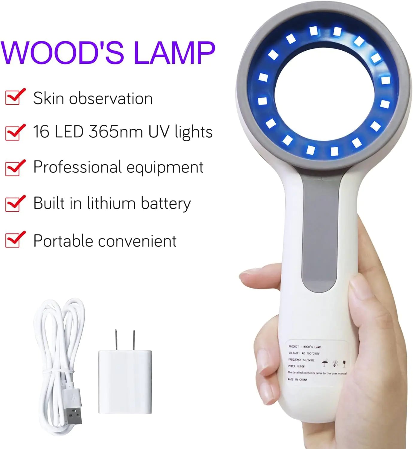 Medical Wood Lamp Skin Detection Device for Export