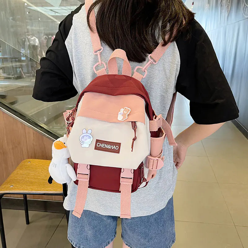Korean Style Multi-Pocket Backpack for Students
