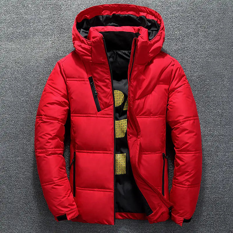 Custom Logo Men's Winter Down Jacket, Warm Coat