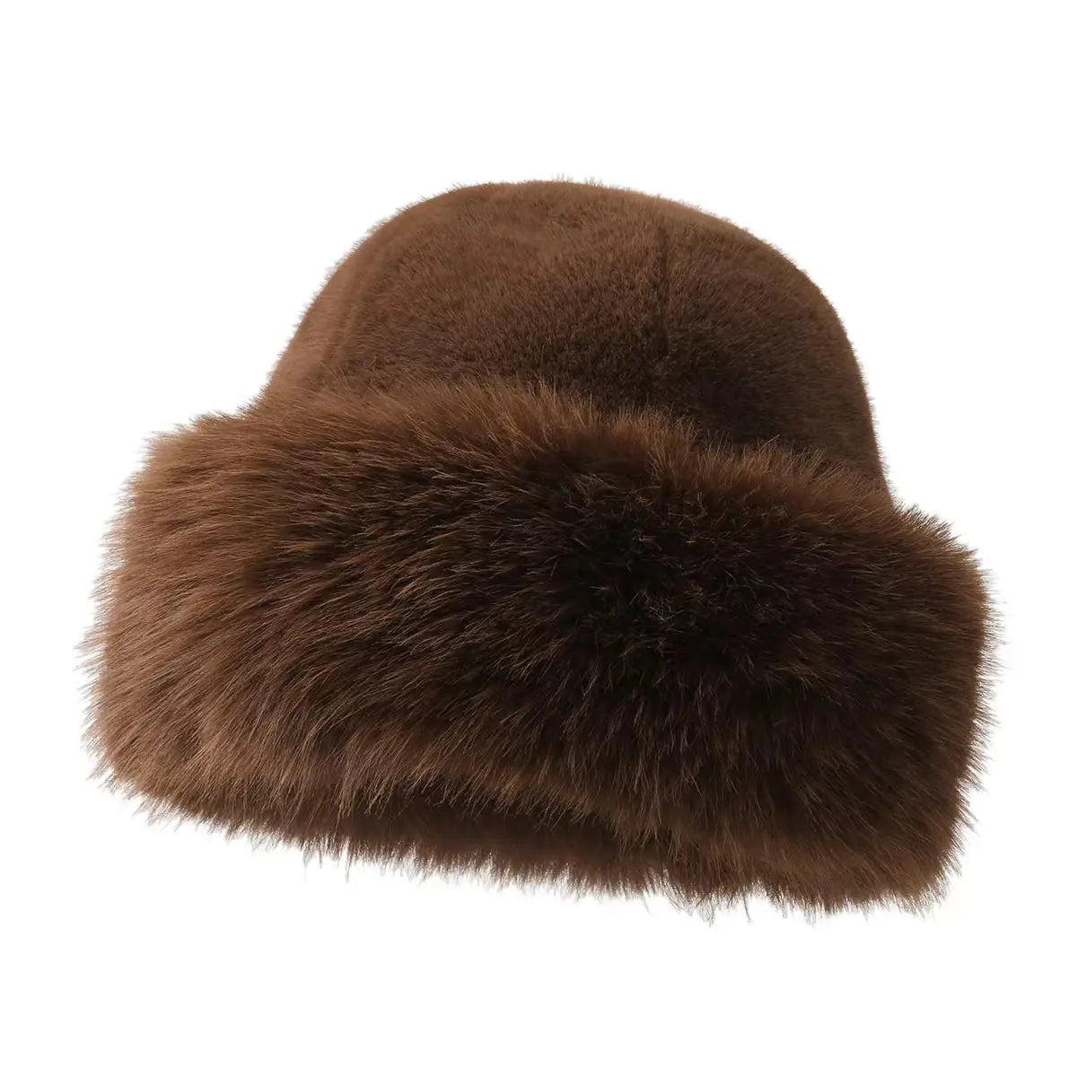 Warm Plush Cold-Proof Mink Fur Bucket Hat