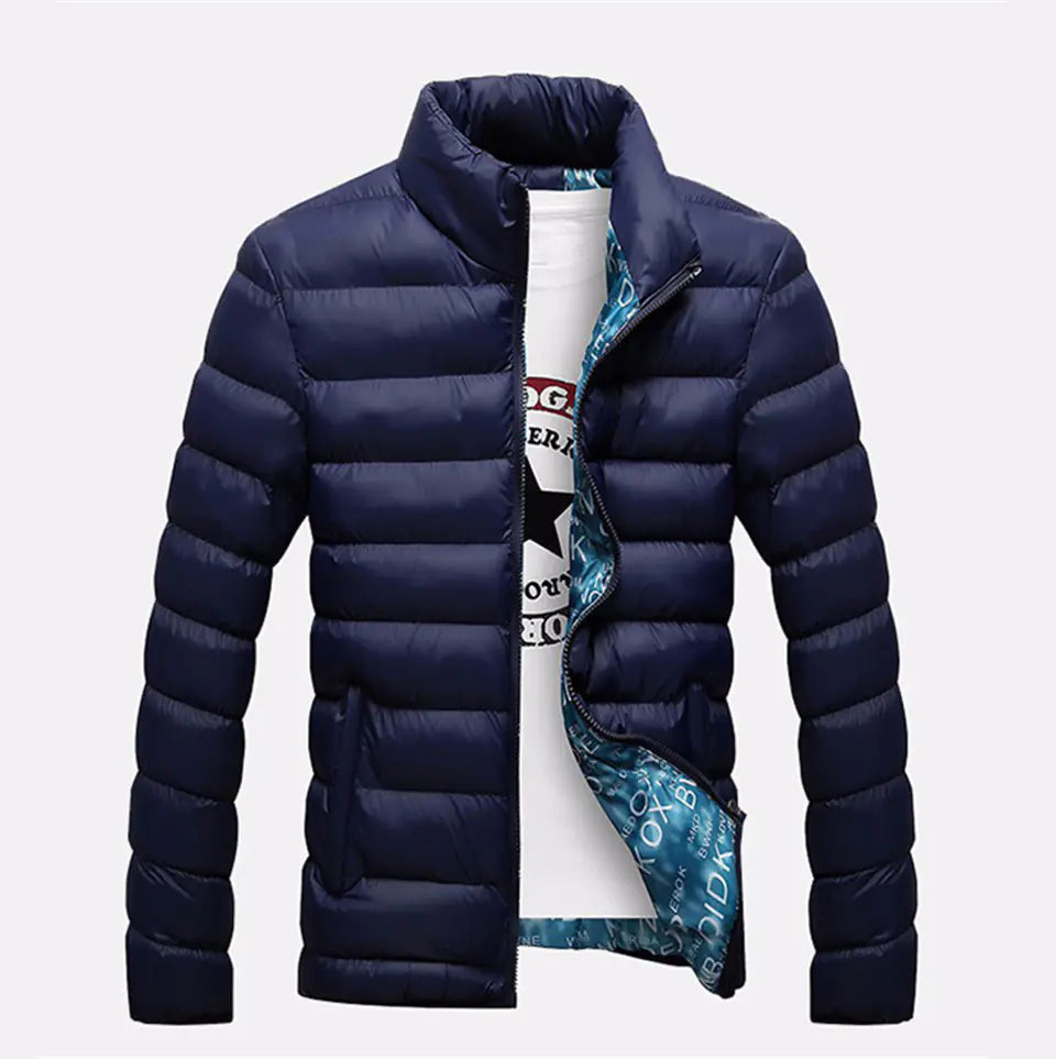 Men's Thick Cotton Jacket - Warm Winter Down Coat