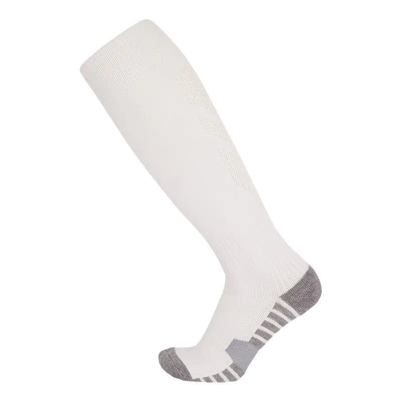 Men's High-Top Breathable Football Socks with Grip