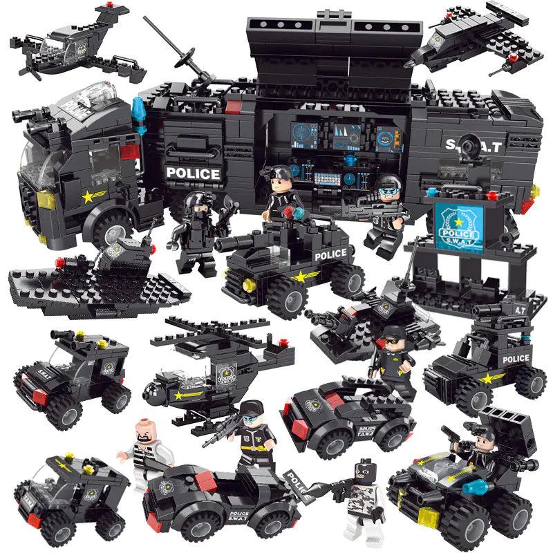 Eagle Police Building Blocks Educational Toy for Kids
