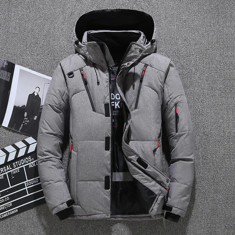 Men's Slim Fit Thickened Down Jacket for Winter