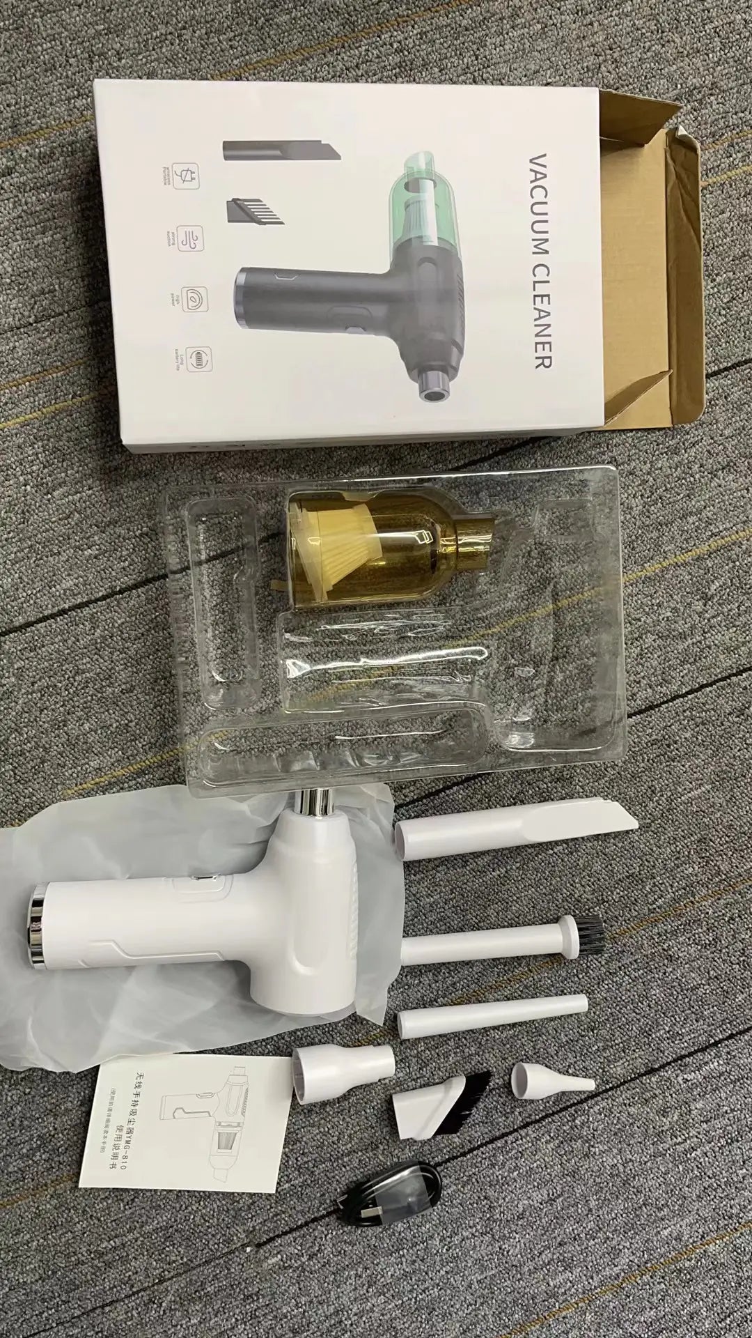 3-in-1 Portable Wireless Vacuum Cleaner and Air Pump