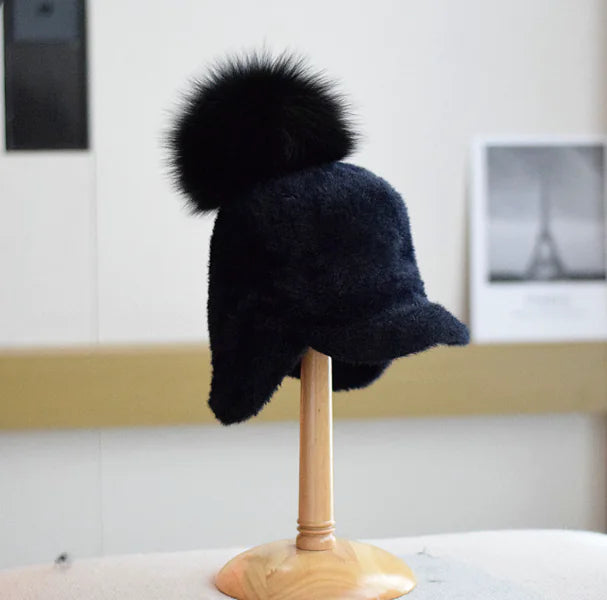 Warm Ushanka Pilot Hat with Earflaps for Women