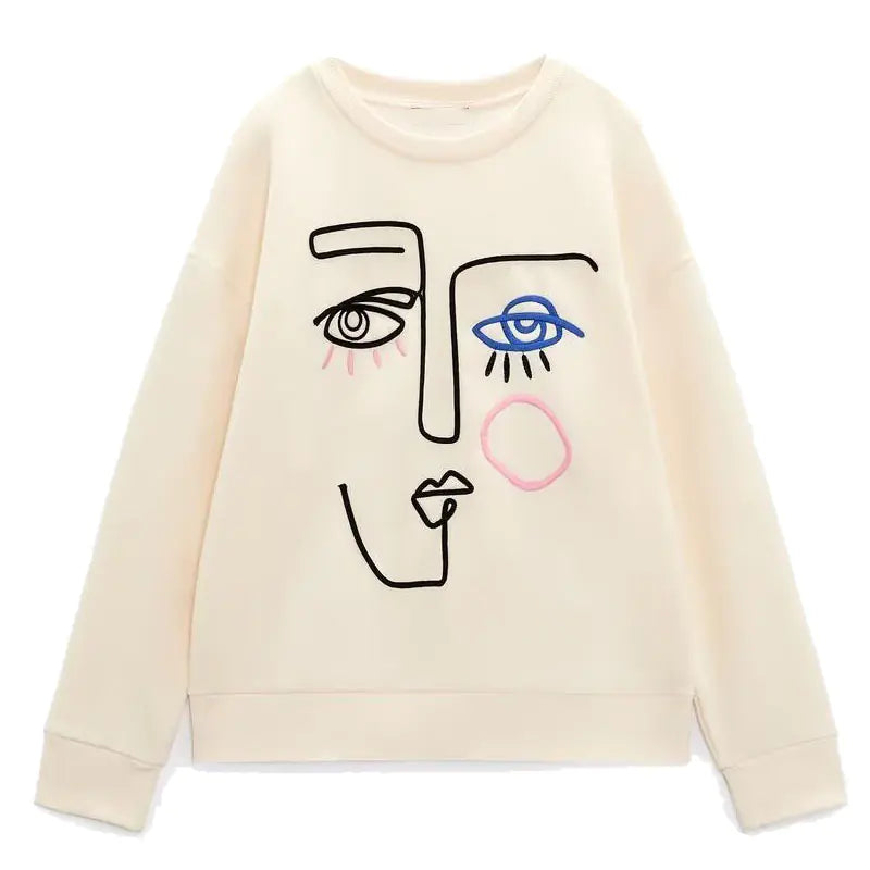 2023 Women's Casual 3D Printed Sweatshirt Long Sleeve